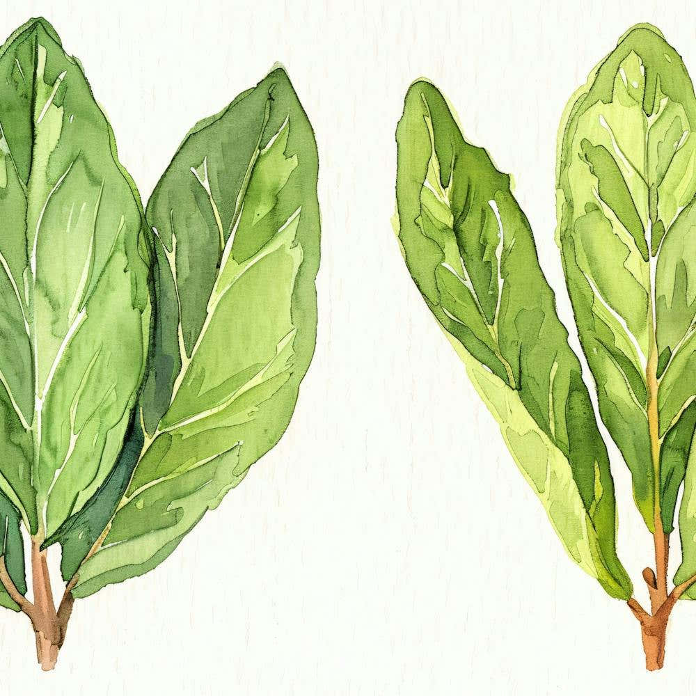 Two Leaves Of A Plant