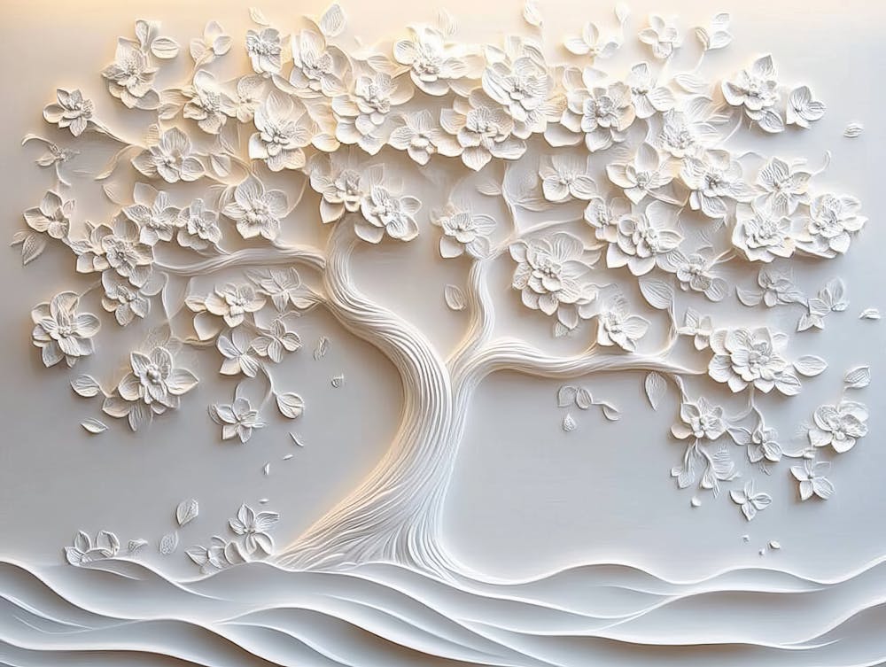 3D Weißer Baum des Lebens