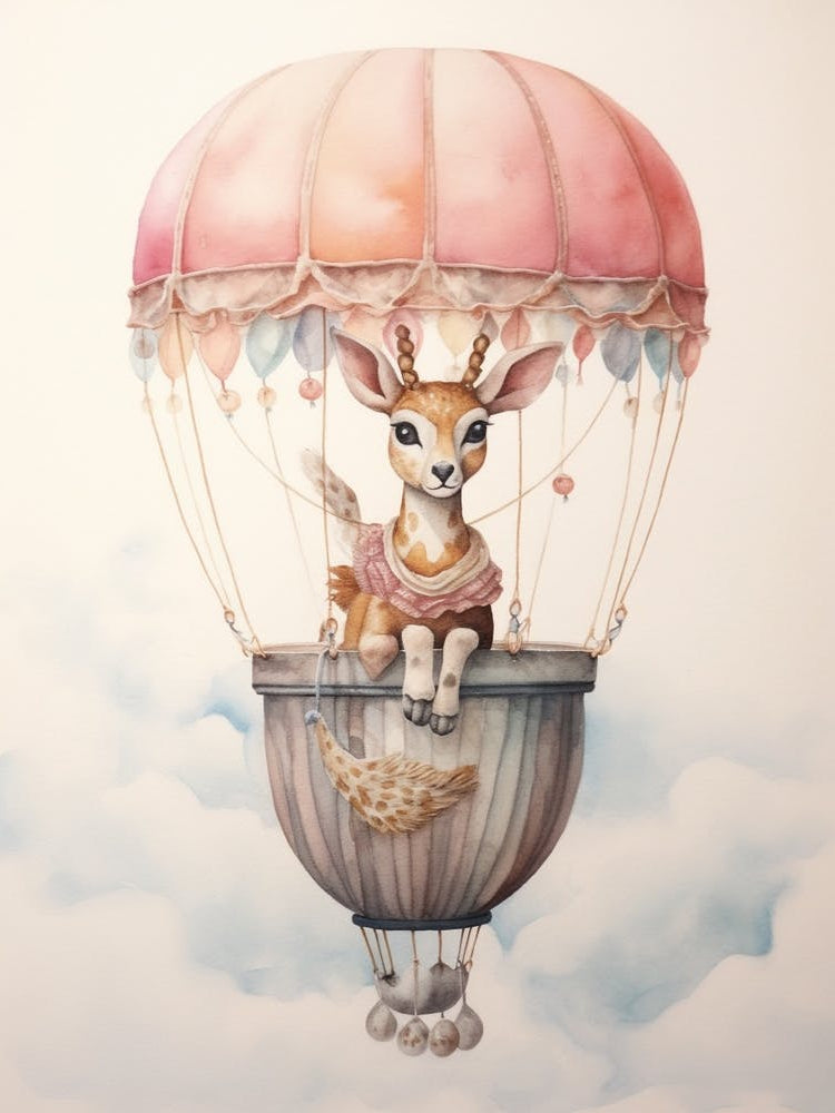 Baby Deer 1 In A Hot Air Balloon