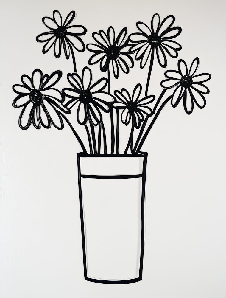 Daisies In Vase