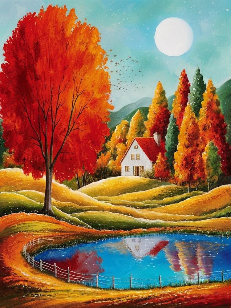 Autumn By The Pond