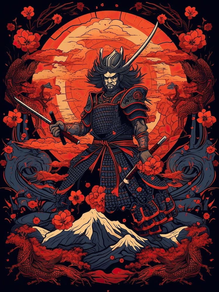 Samurai Edo Kiriko Illustration 7