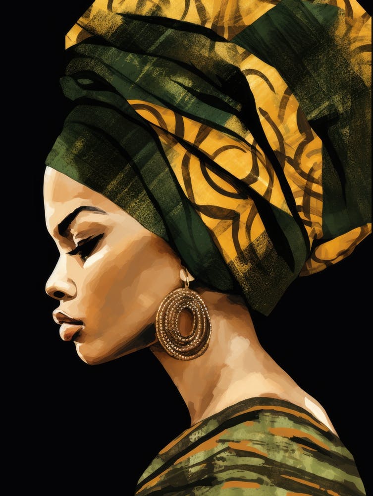 African Woman With Turban 2