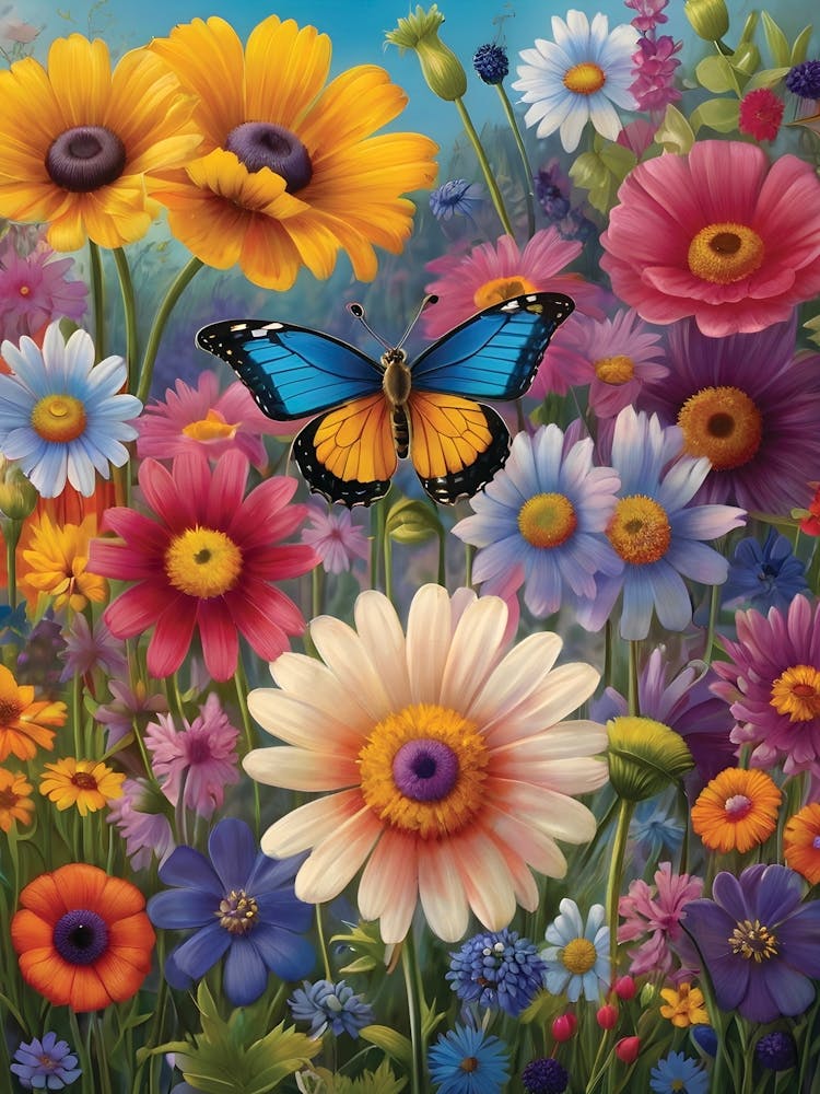 Butterfly In The Garden