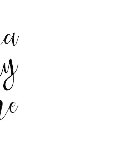 Nama Stay Home Black And White