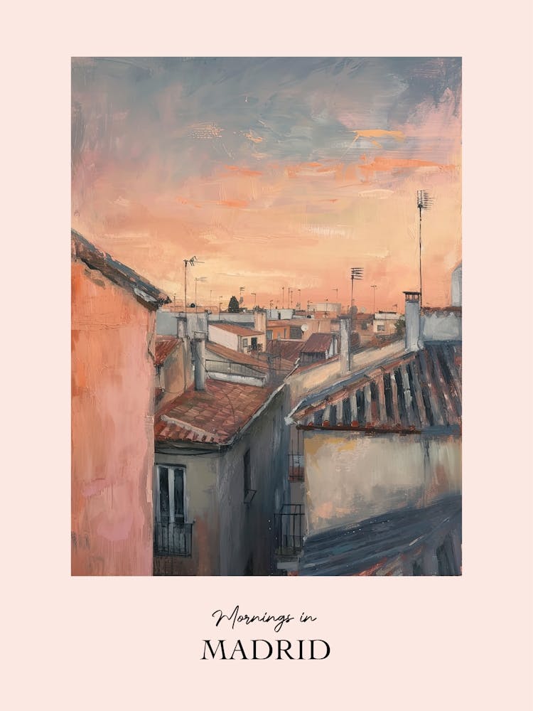Mornings In Madrid Rooftops Morning Skyline 3