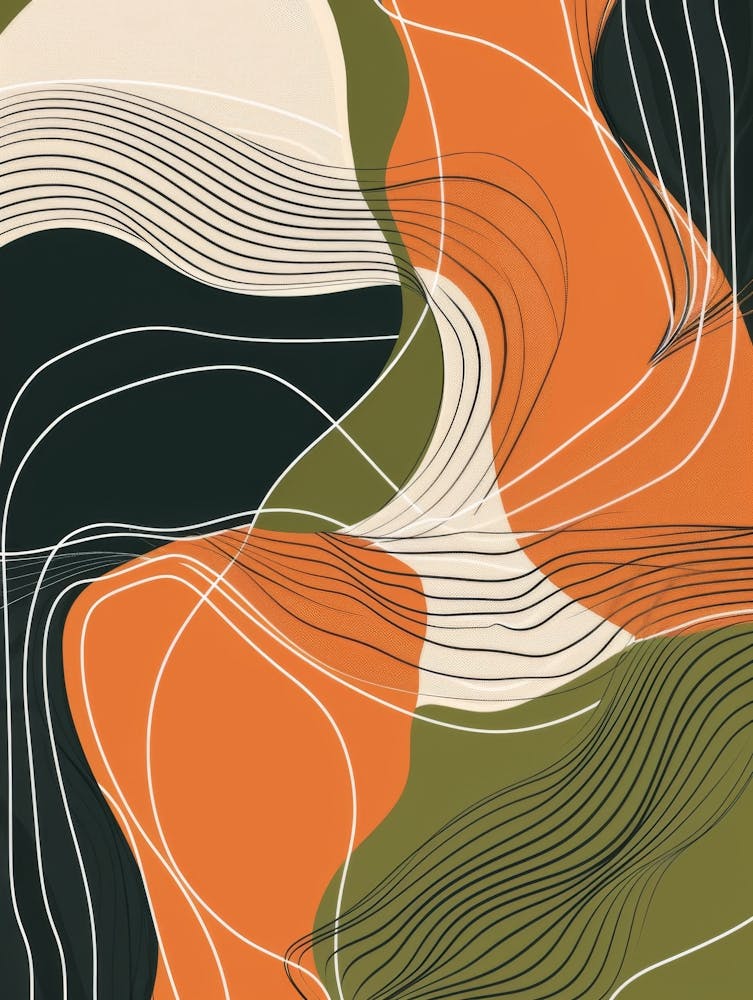 Abstract Wavy Lines 2