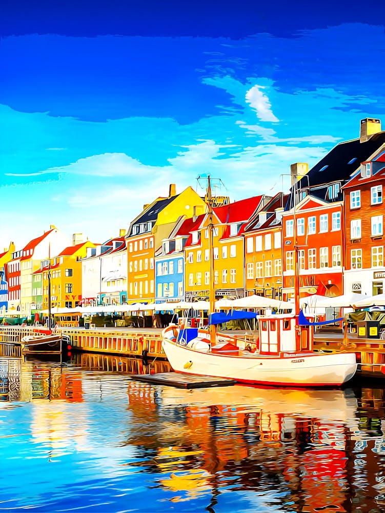 Nyvatn Canal In Copenhagen