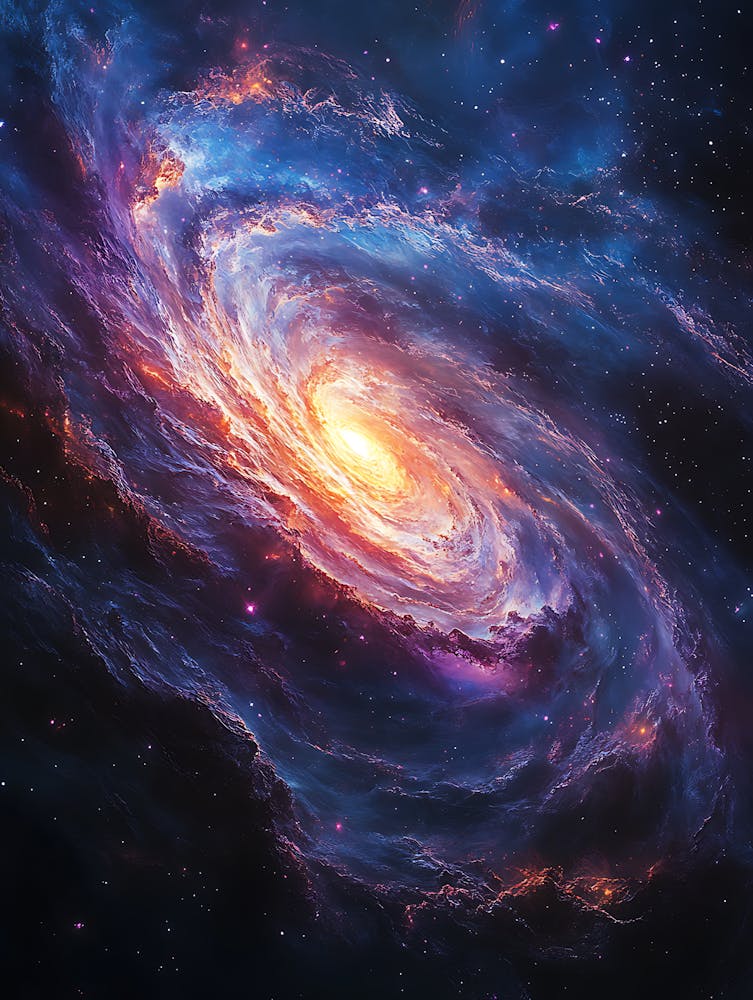 Spiral Galaxy In Space 4