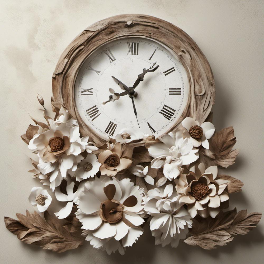 Clock With Flowers 1