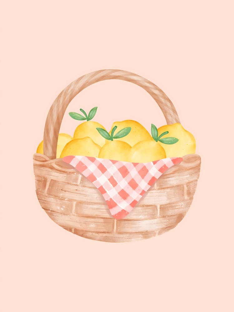 Basket Of Lemons