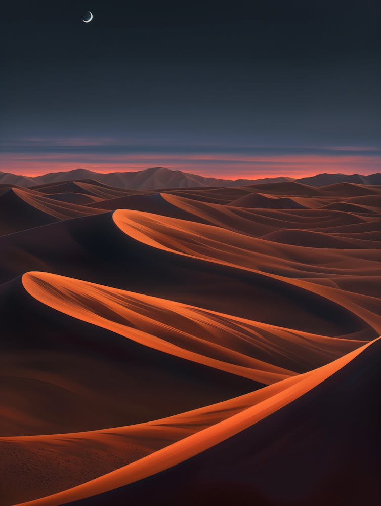 Sunset In The Desert