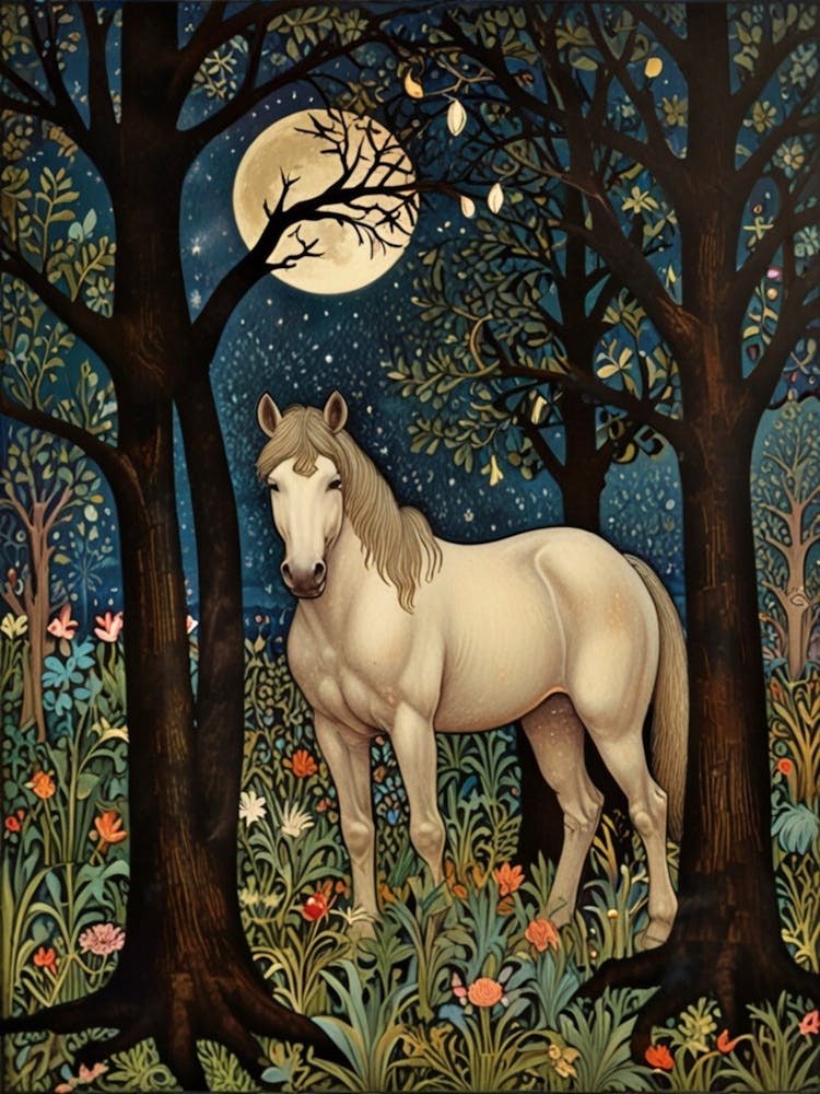 William Morris Horse In The Woods
