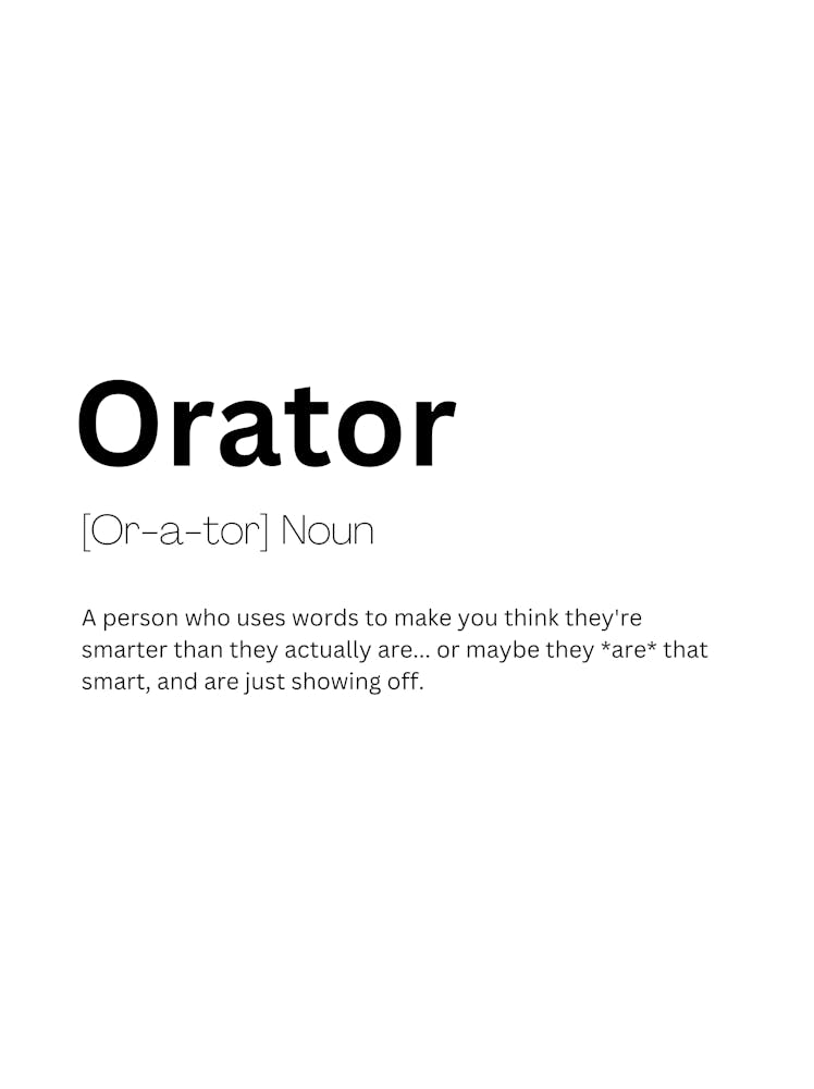 Orator Definition Meaning