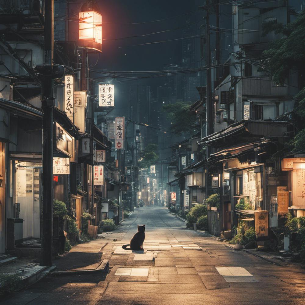City At Night in tokyo