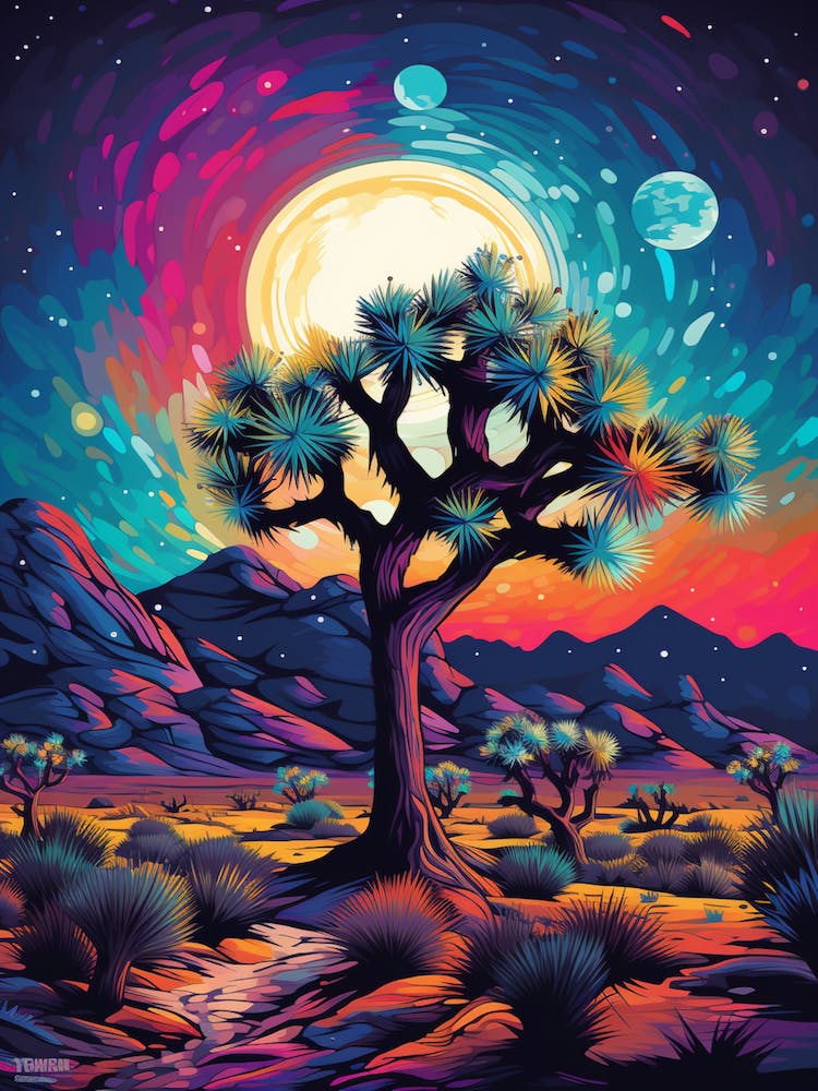 Joshua Tree At Night, Nat Viga Style (3)