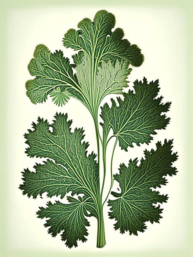 Parsley Herb Vintage Botanical