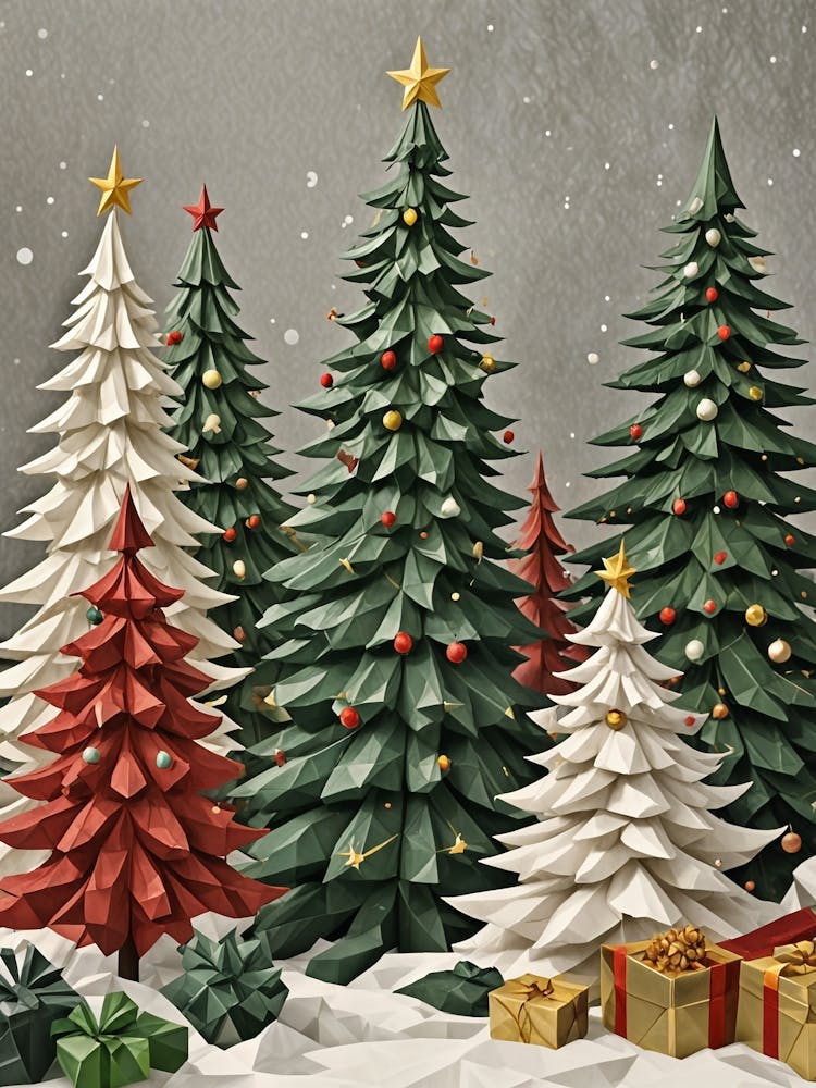 Sapins de Noël Abstraits