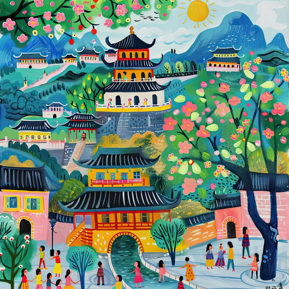 Kids Travel Illustration Xian 3