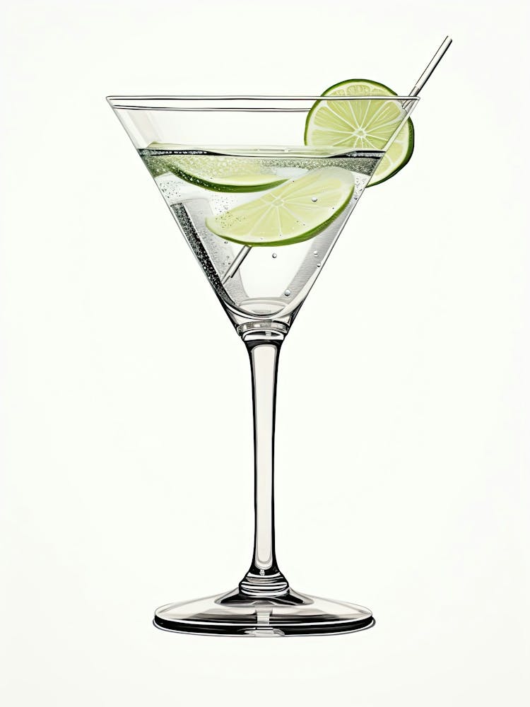 Mid Century Modern Gimlet Floral Infusion Cocktail 2
