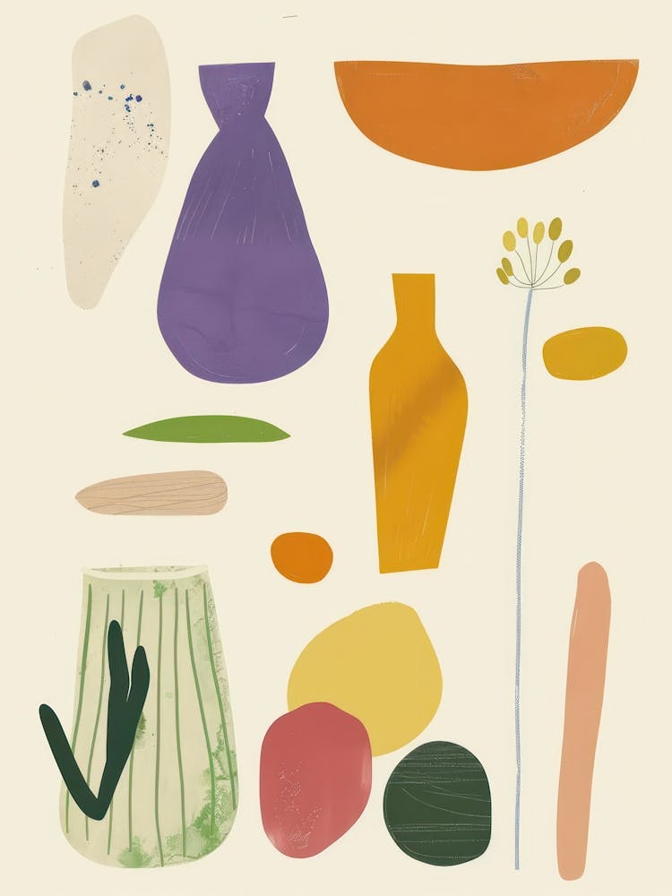 Abstract Objects Flat Illustration 12