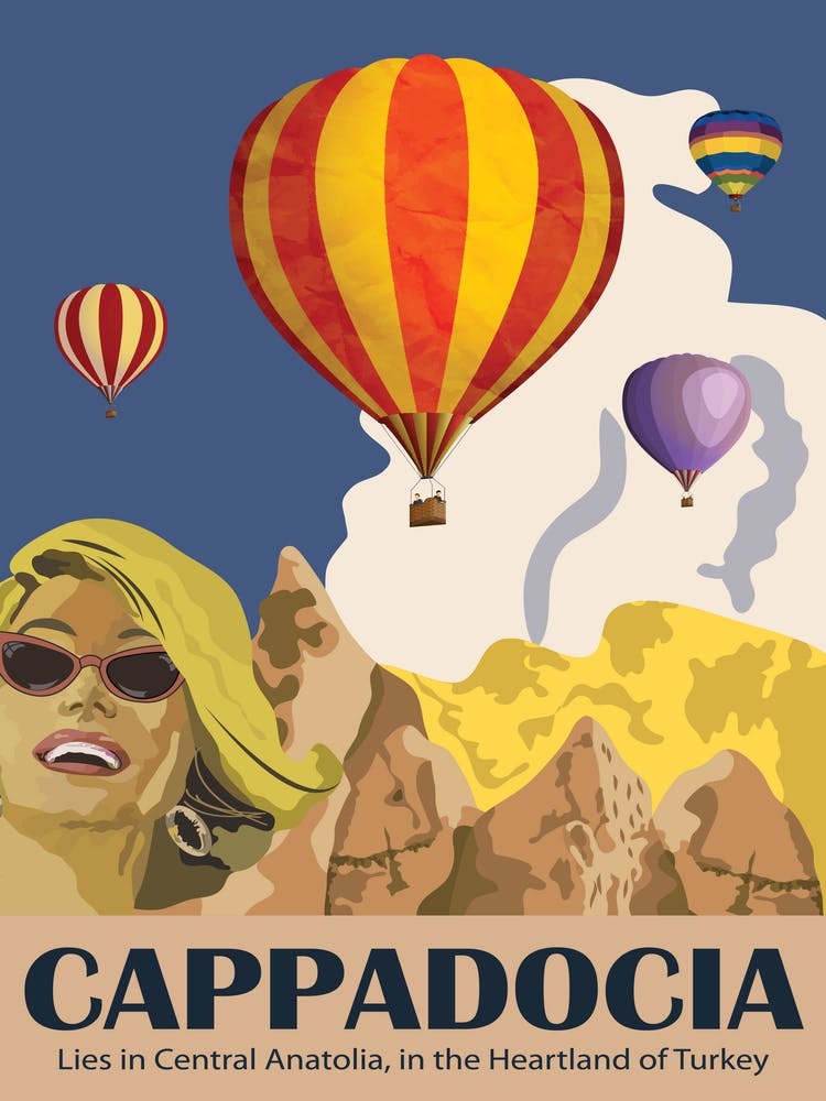 Hot Air Balloons Over Cappadocia