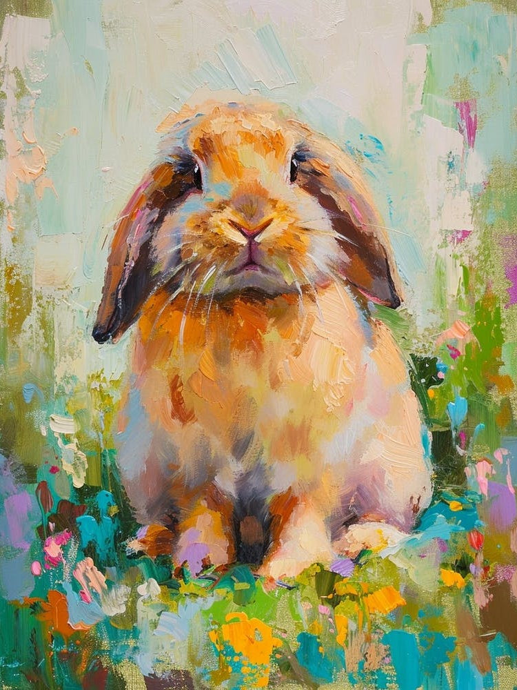 American Fuzzy Rabbit Painting 4