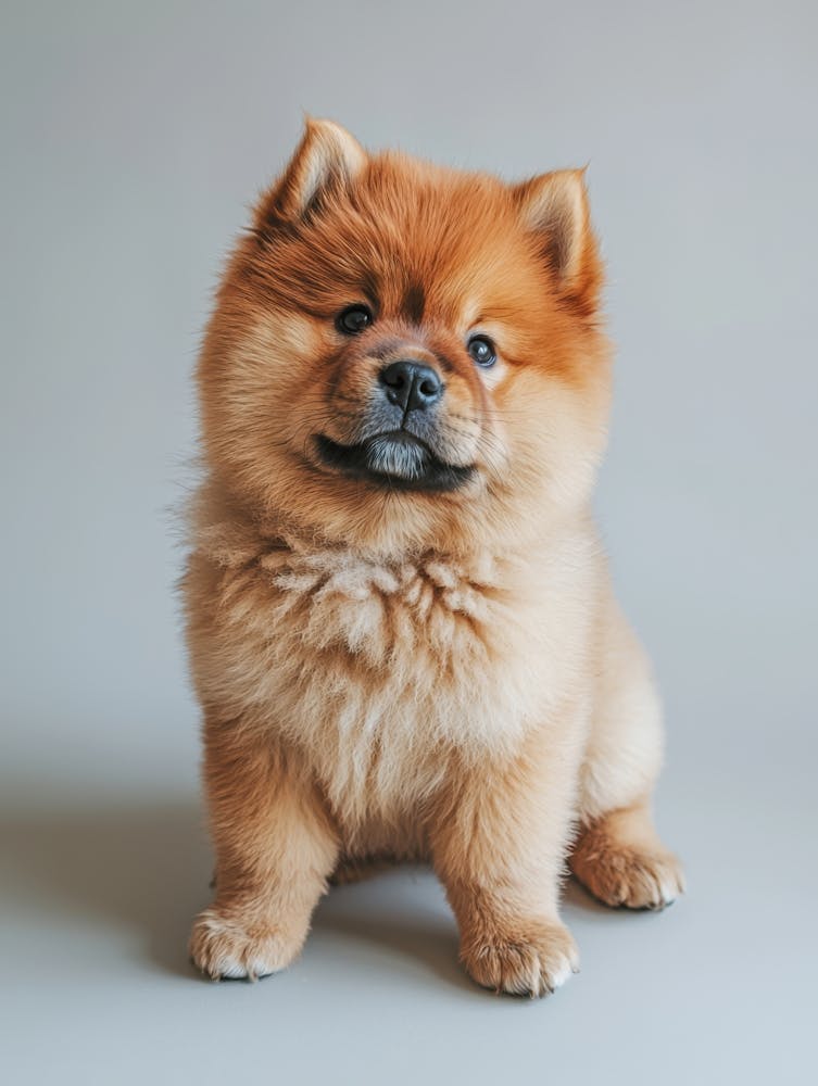Pomeranian Puppy.Generated AI. Wall 3