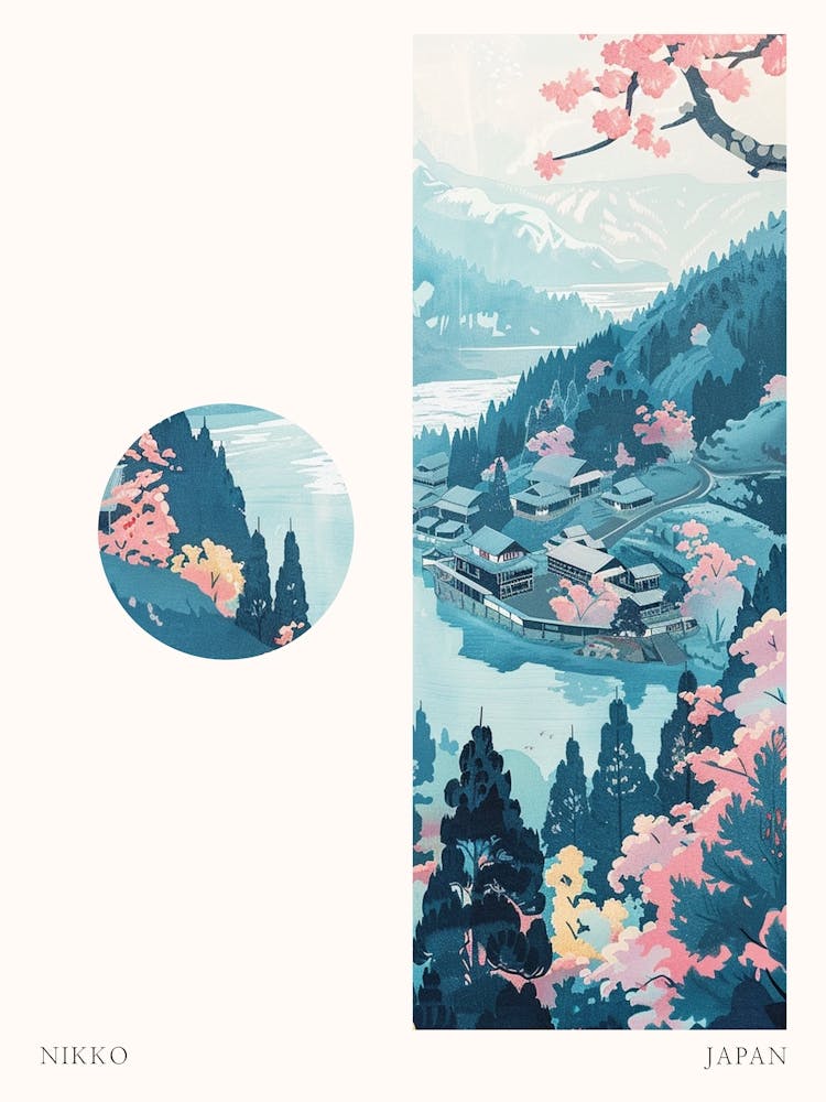 Nikko Japan 1 Cut Out Travel Poster