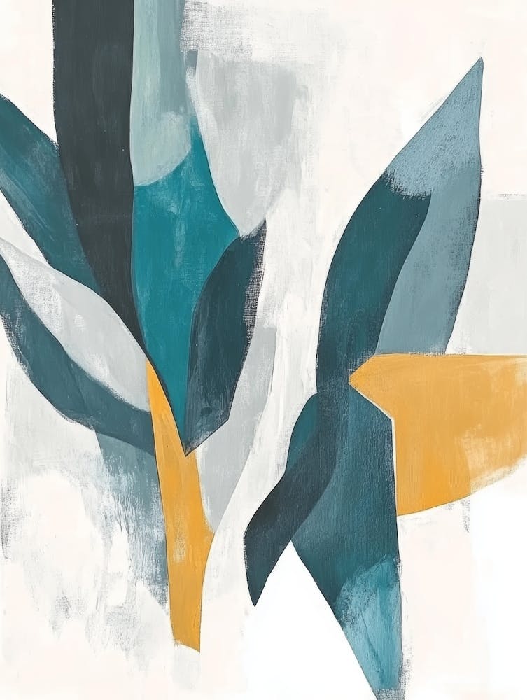Abstract Leaves Canvas Print 11