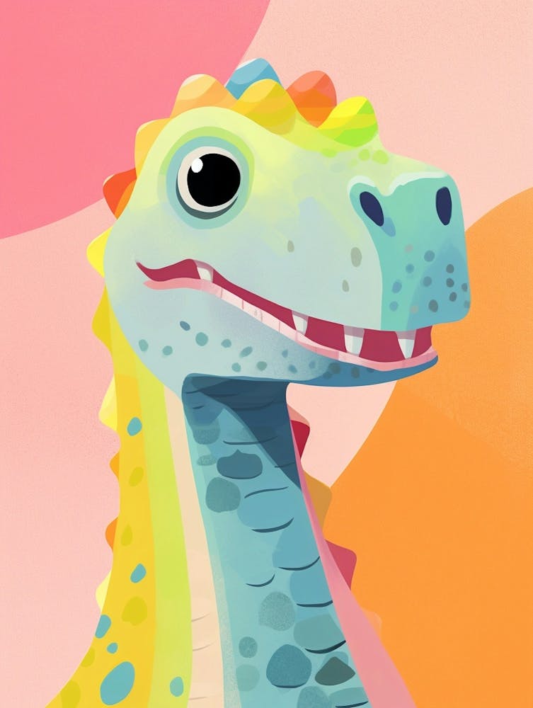 Colourful Dinosaur Edmontosaurus 2