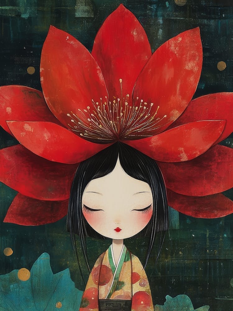 Lotus Flower Girl