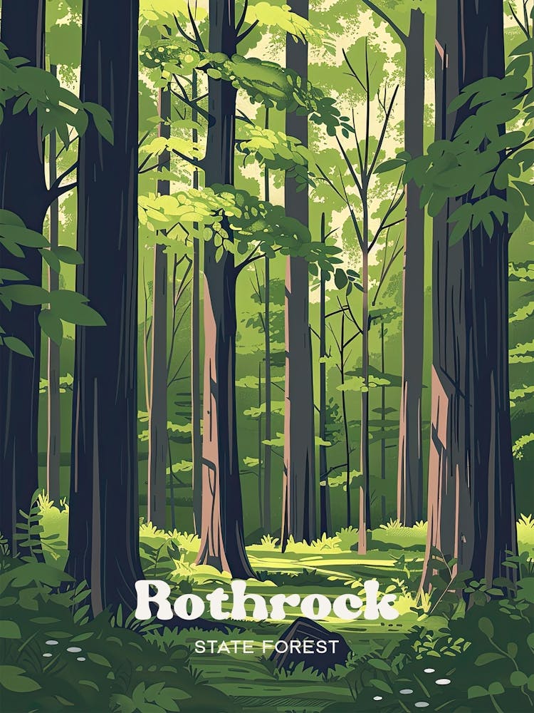 Rothrock State Forest Scenic Travel Art
