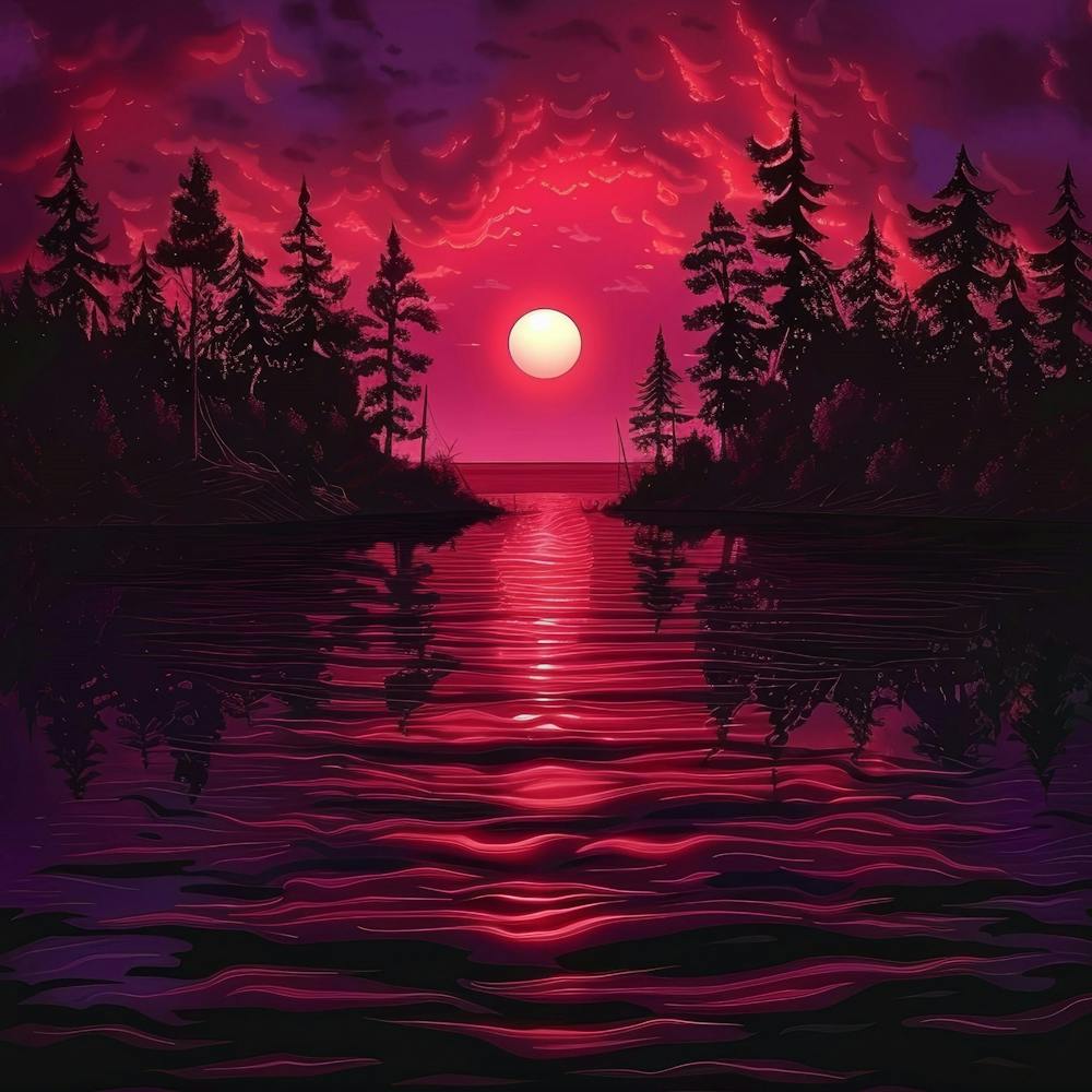 Sunset By The Lake 8