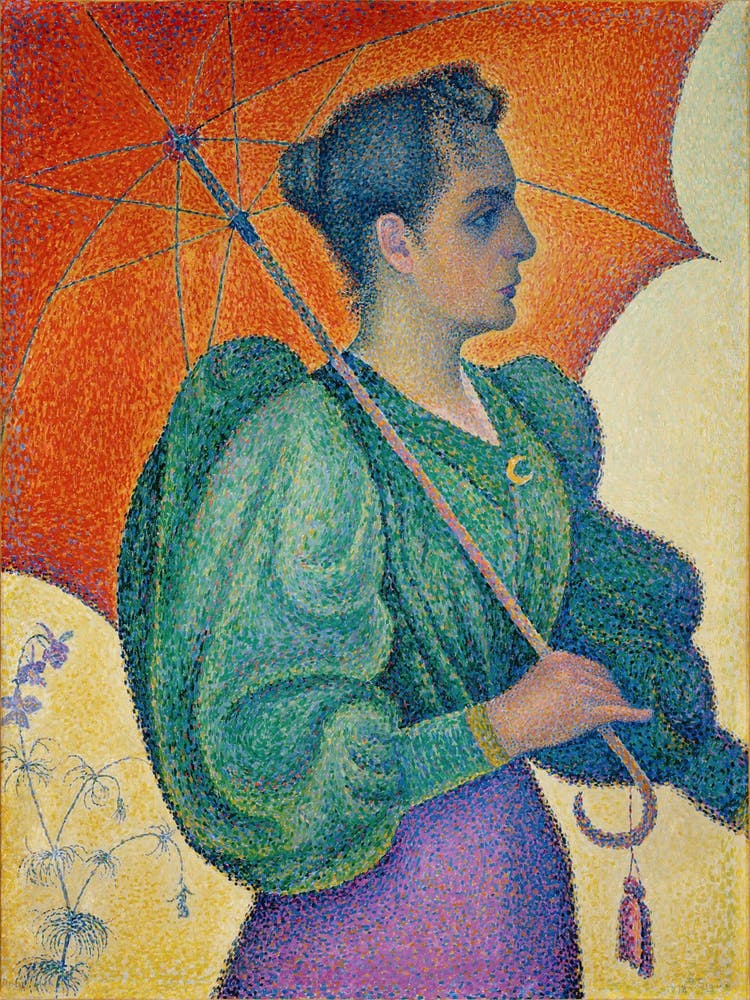 Woman With Parasol (1893), Paul Signac