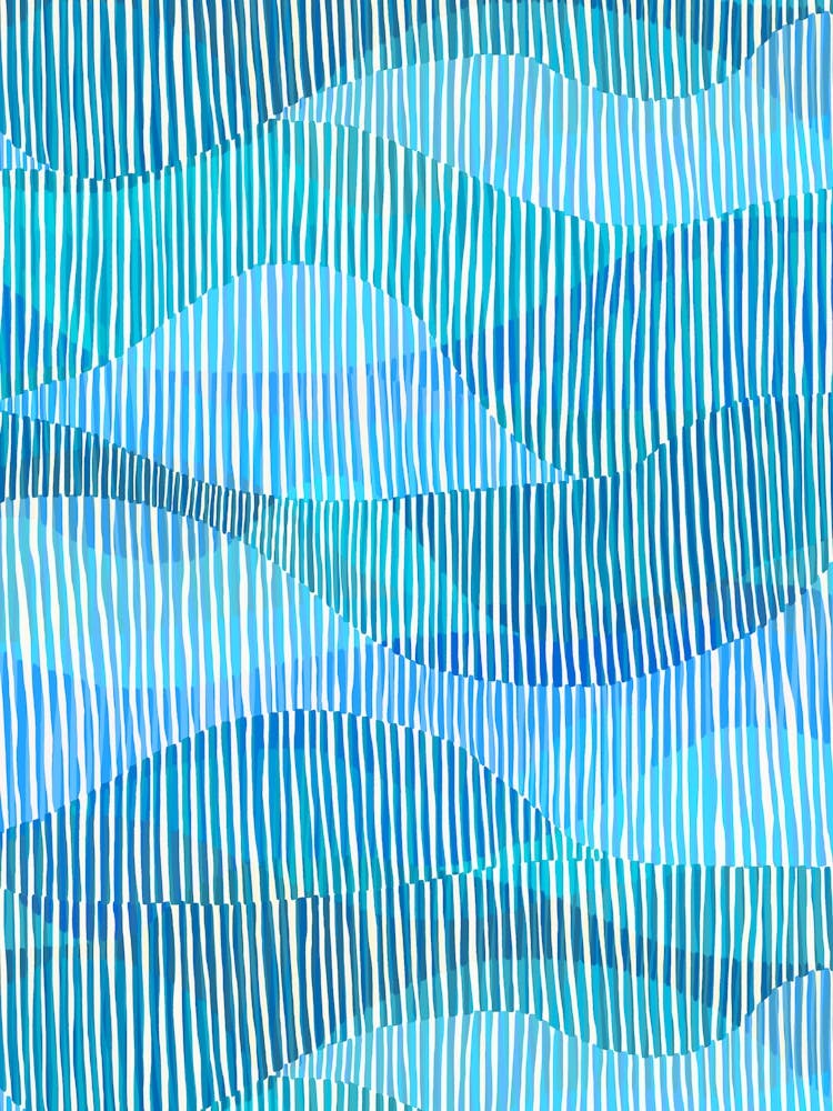 Linear Waves - Blue