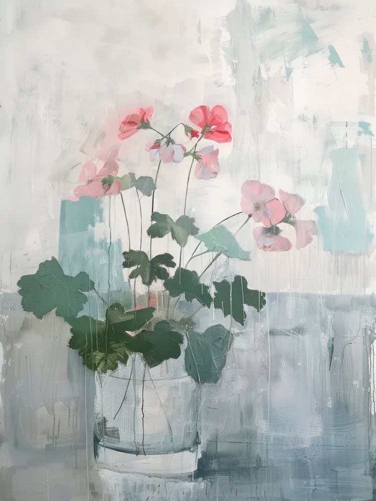 A World Of Flowers Geranium 3 Painting