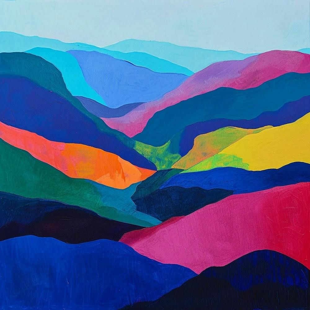 Colourful Abstract Great Smoky Mountains National Park Usa 2