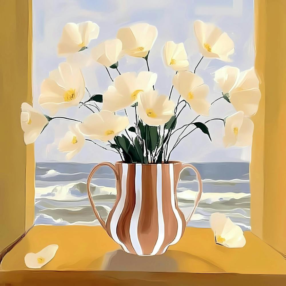 Blumen am Fenster