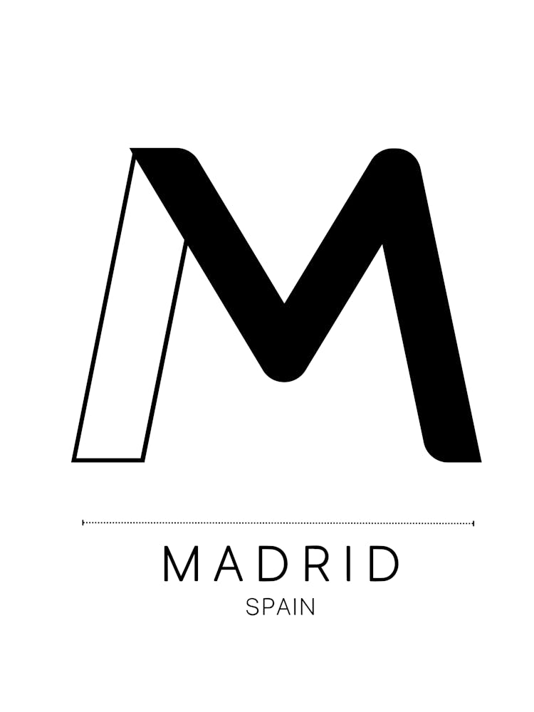 Madrid City Typography
