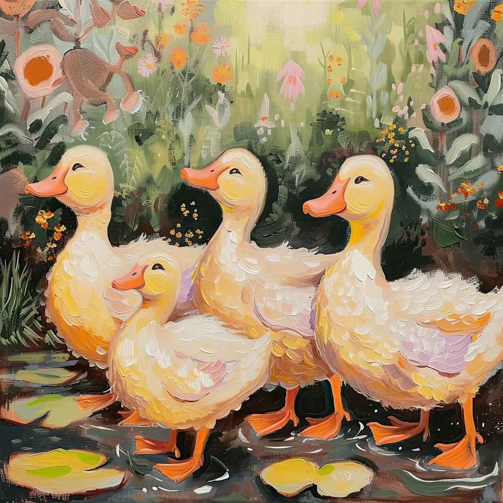 Ducks Fairycore Painting 3