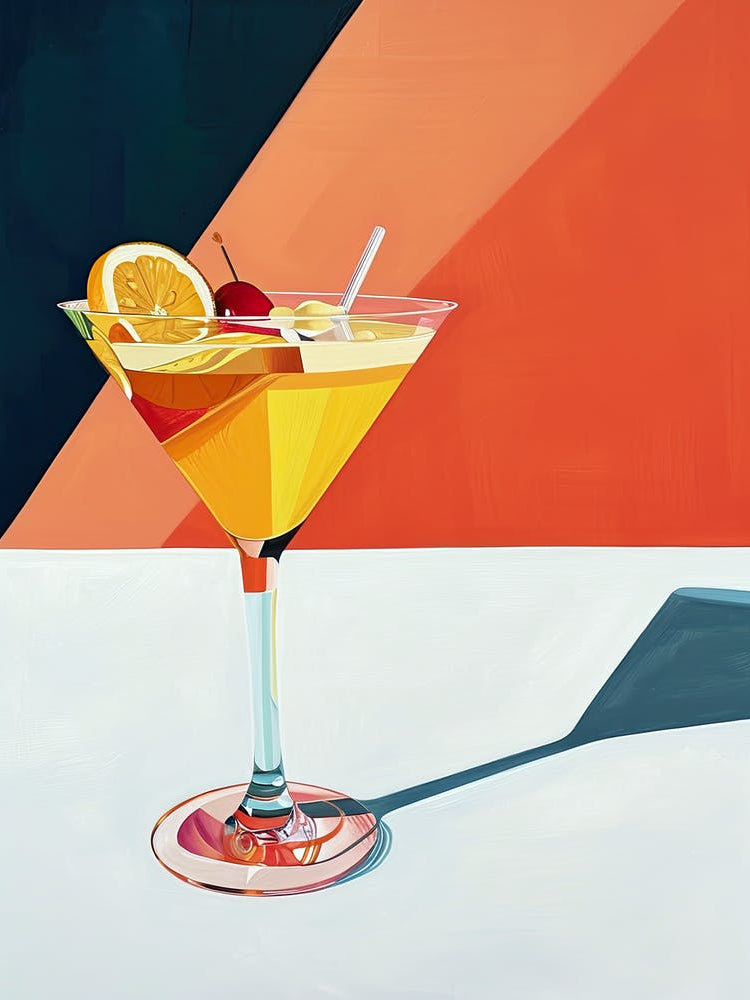 Vibrant Vintage Verve: Atomic Cocktail