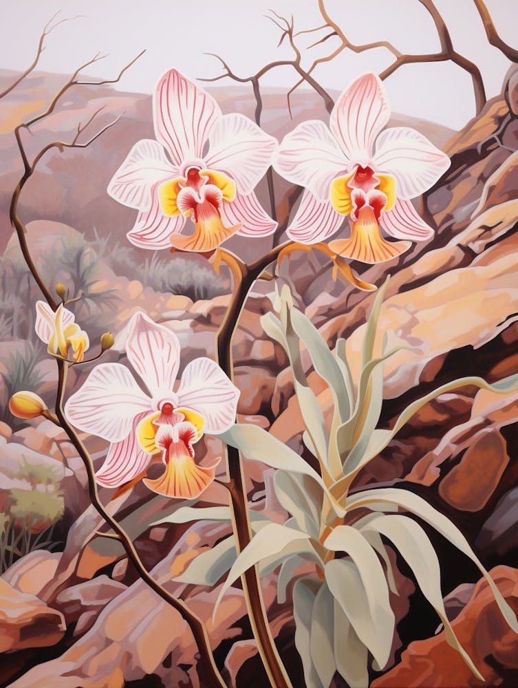 Monkey Orchid 1 Flower Painting