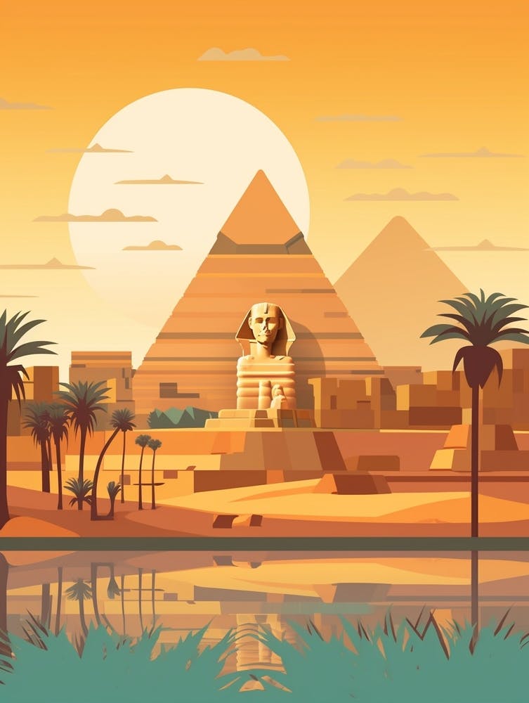 Egypt Travel Illustration