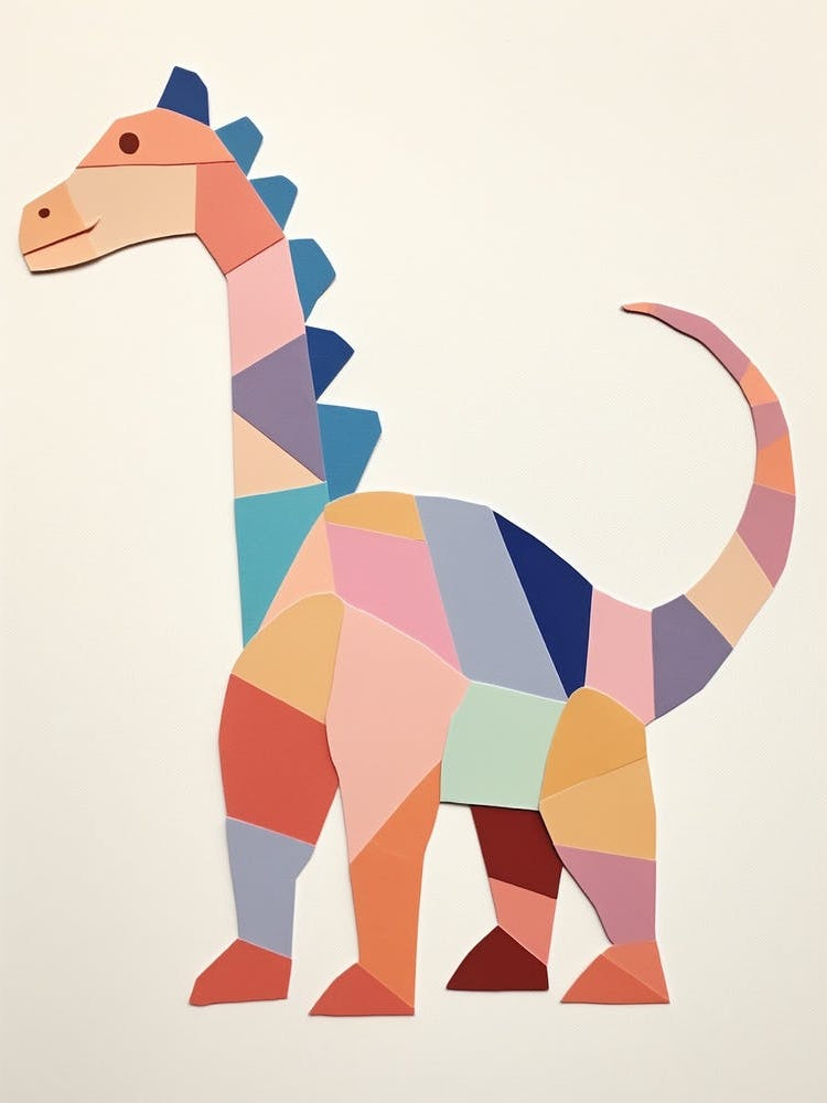 Nursery Dinosaur Art Parasaurolophus 2