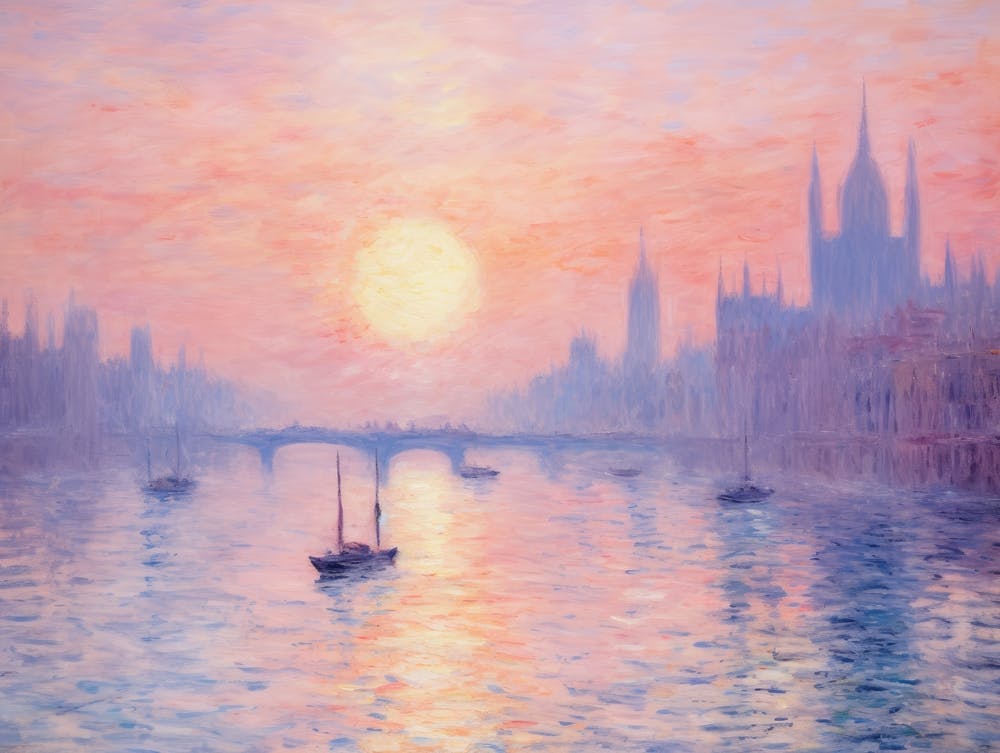 Sunset Over The Thames 1