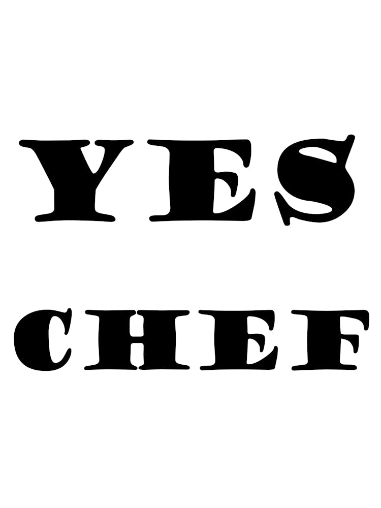 Yes Chef, Retro French Kitchen, Dorm Decor, College Trendy Poster