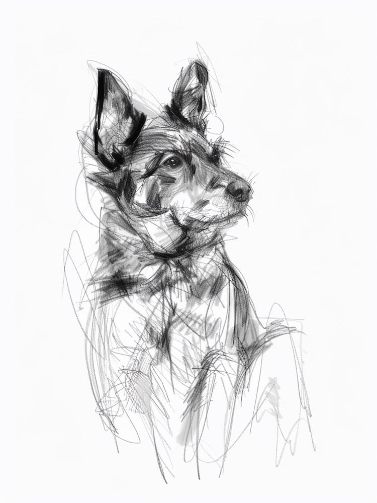 Miniature American Shepherd Dog Charcoal Line 4