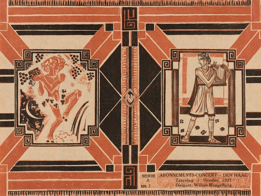 Cover Design For Program Of The Concertgebouw Amsterdam (1921), Richard Roland Holst