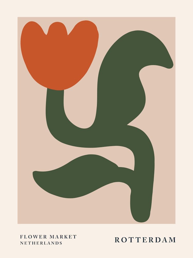Flower market Rotterdam, Tulip, Fun art, Neutral abstract flowers